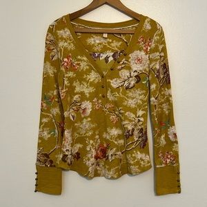 Anthropologie Pilcro - Thermal Henley Blouse - Medium